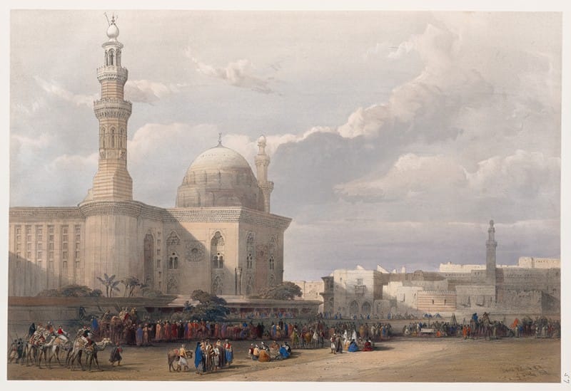 David Roberts - Mosque of Sultan Hassan, from the Great Square of the Rumeyleh.