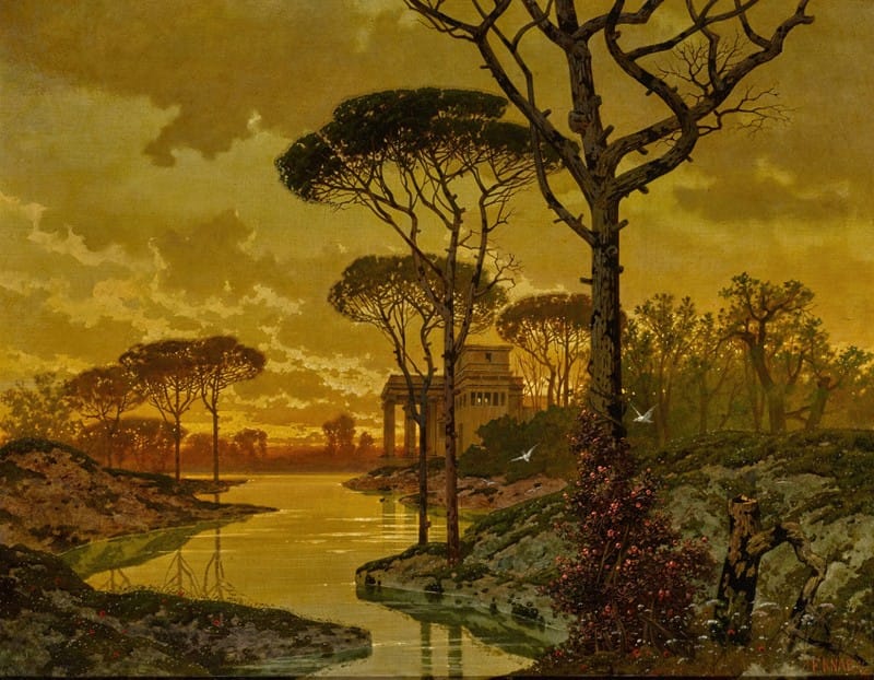 Ferdinand Knab - Evening Landscape