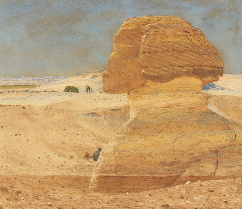 George Price Boyce - The Sphinx near Giza in morning light