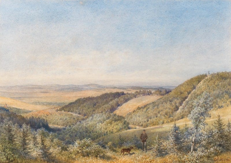 Gottfried Seelos - A landscape near Sebetov Castle