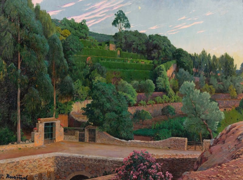 Santiago Rusiñol - Green Amphitheater, a view of Sa Coma gardens