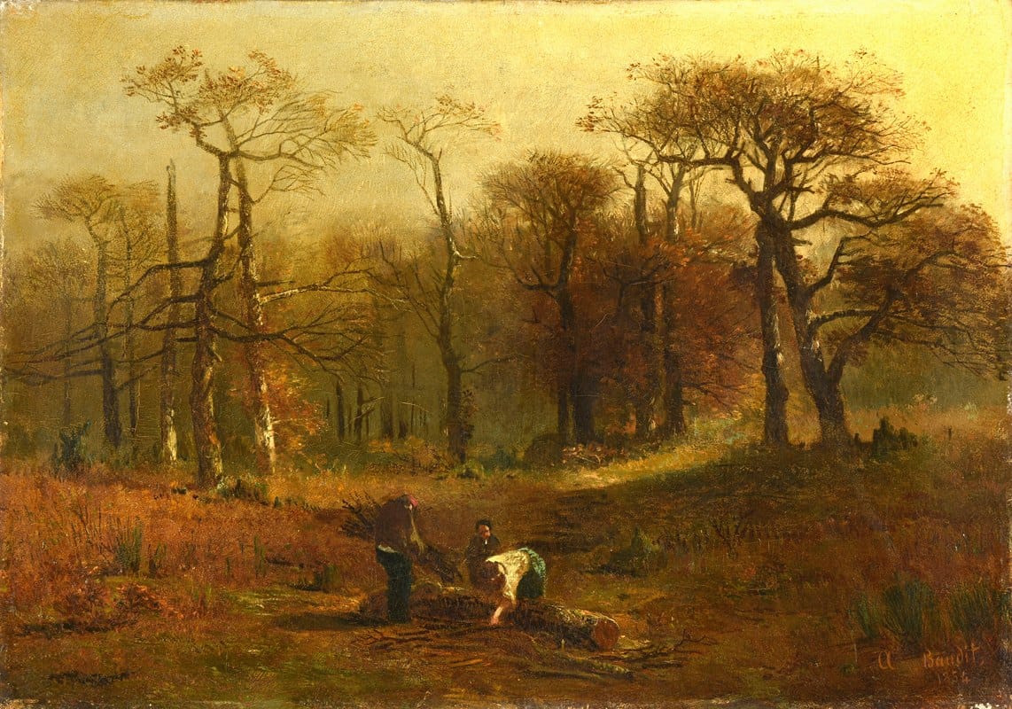 Amédée Baudit - Coupée dans un bois