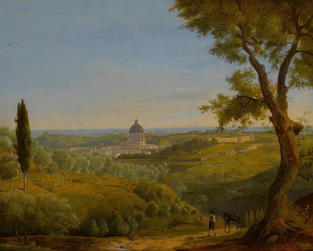 Charles Lock Eastlake - Rome, a view of Saint Peter’s from Monte Mario