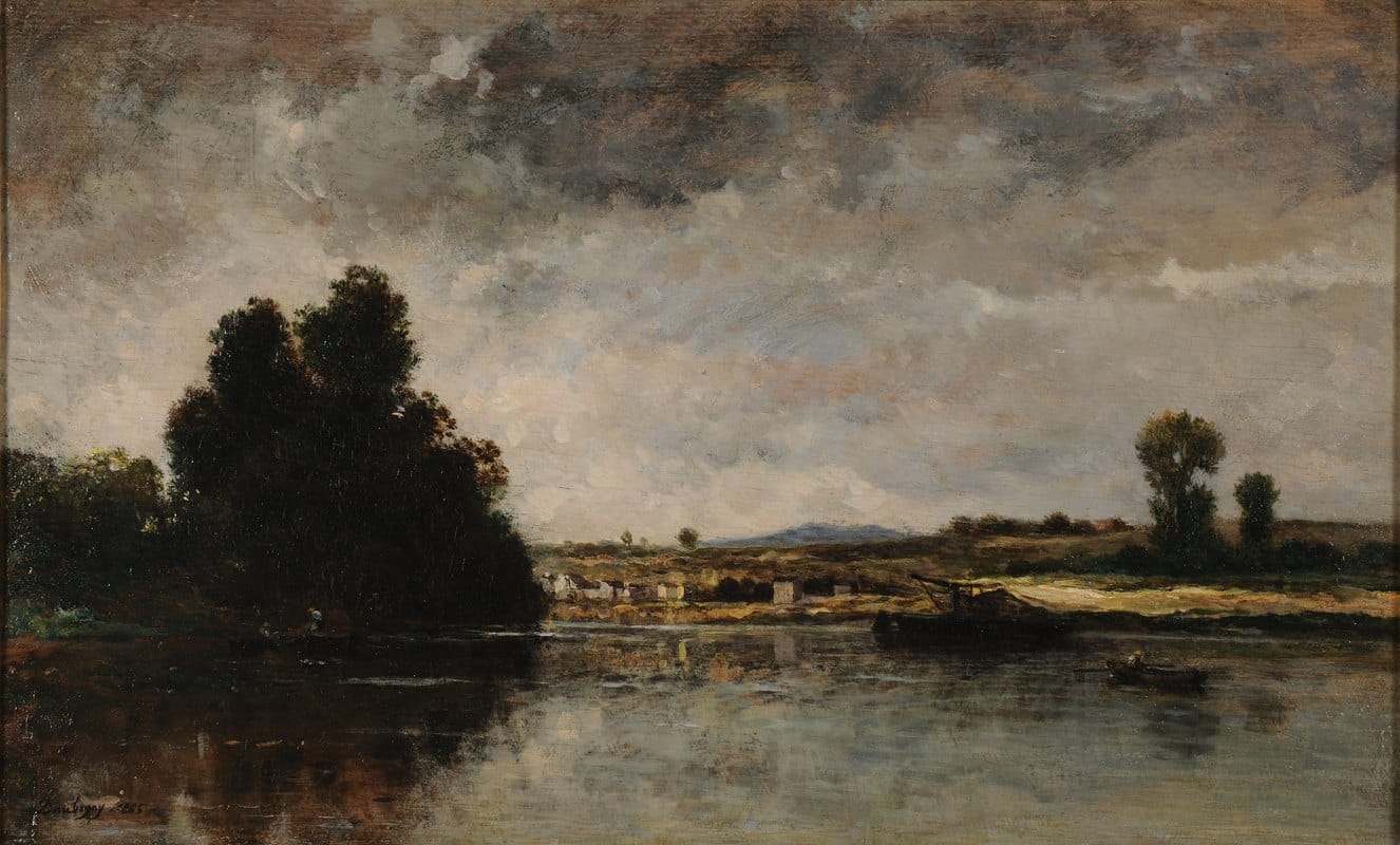 Charles François Daubigny - Paysage par temps d’orage