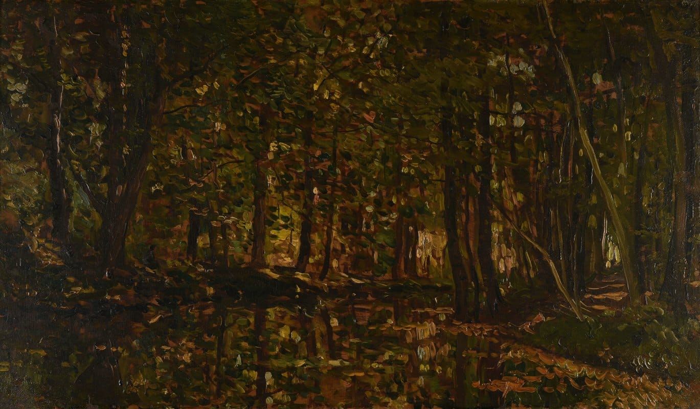 Charles François Daubigny - Ruisseau sous bois