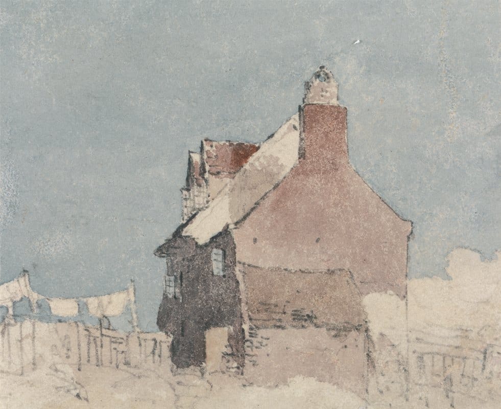 David Cox - Cottage at Northfleet, Kent
