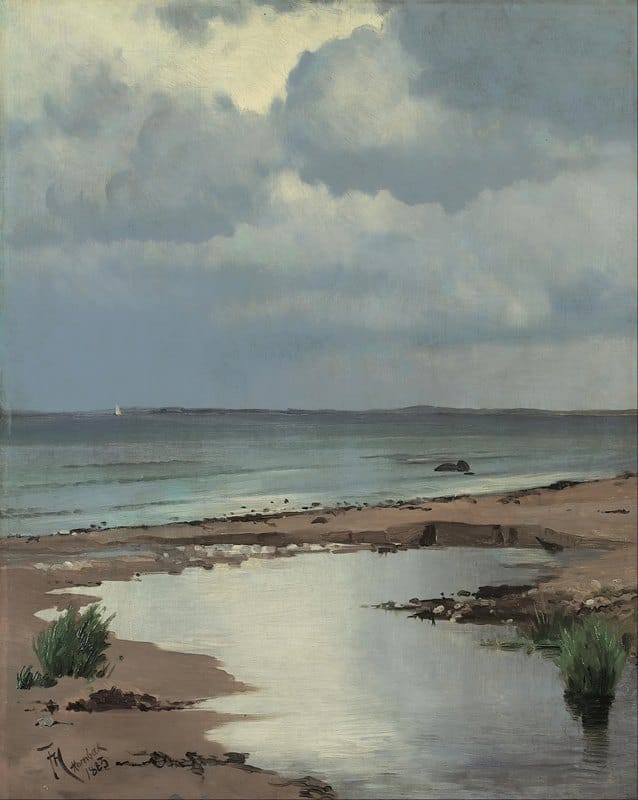 Frants Henningsen - From the beach at Hornbæk