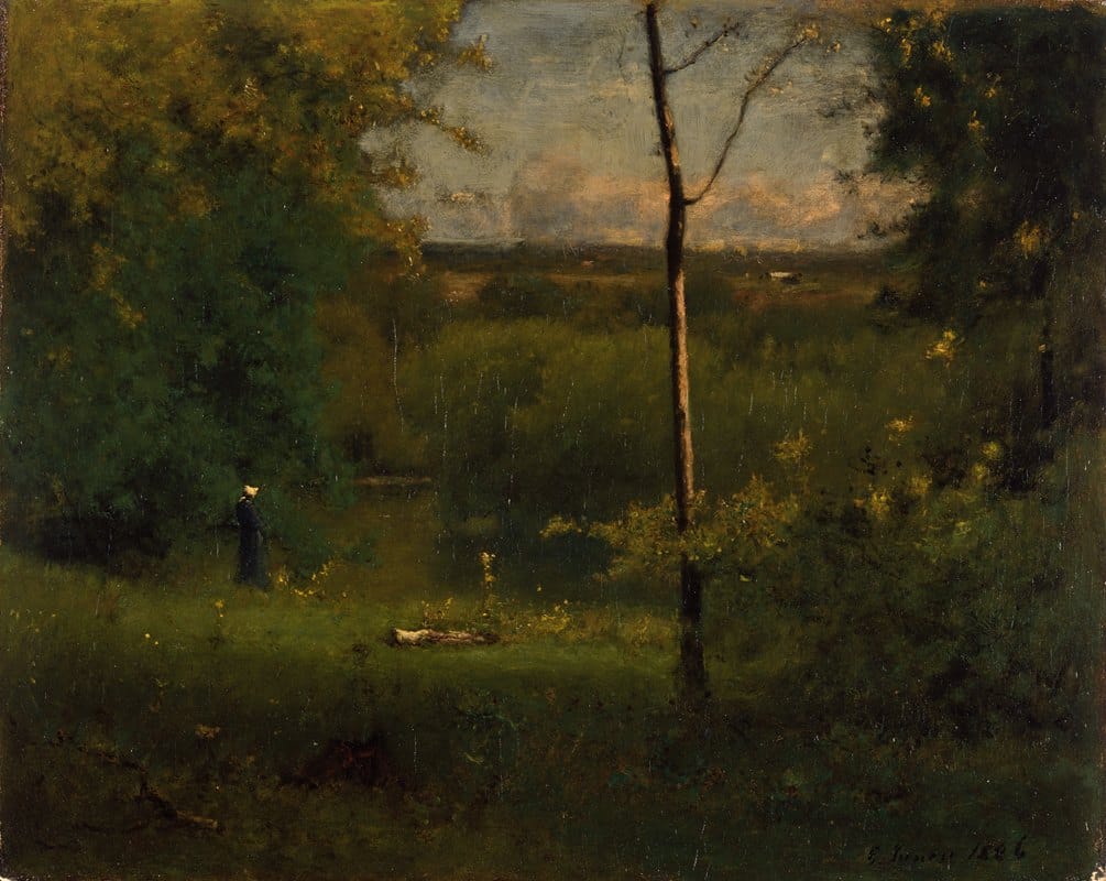George Inness - Looking over the River