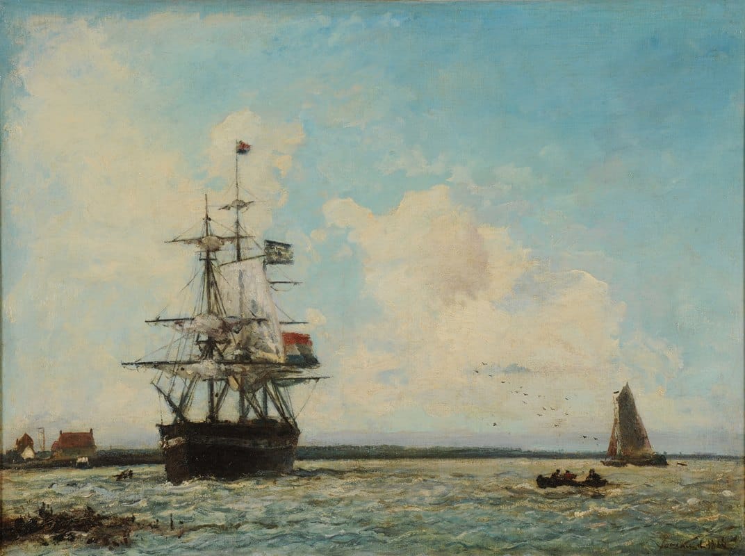 Johan Barthold Jongkind - Marine. Le Grand Canal de Dordrecht