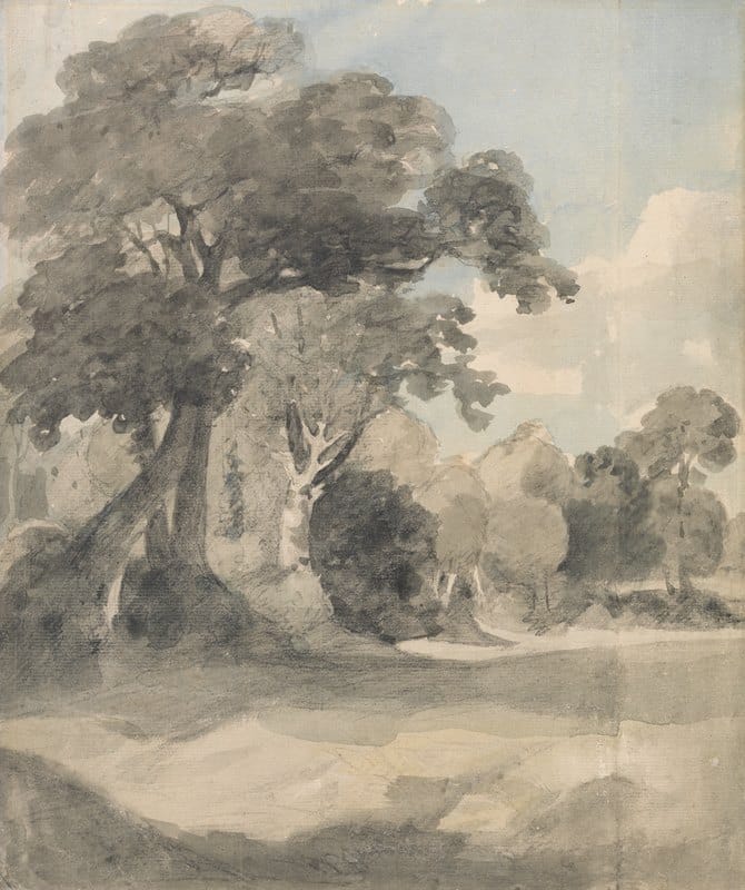 John Constable - Trees in a Meadow
