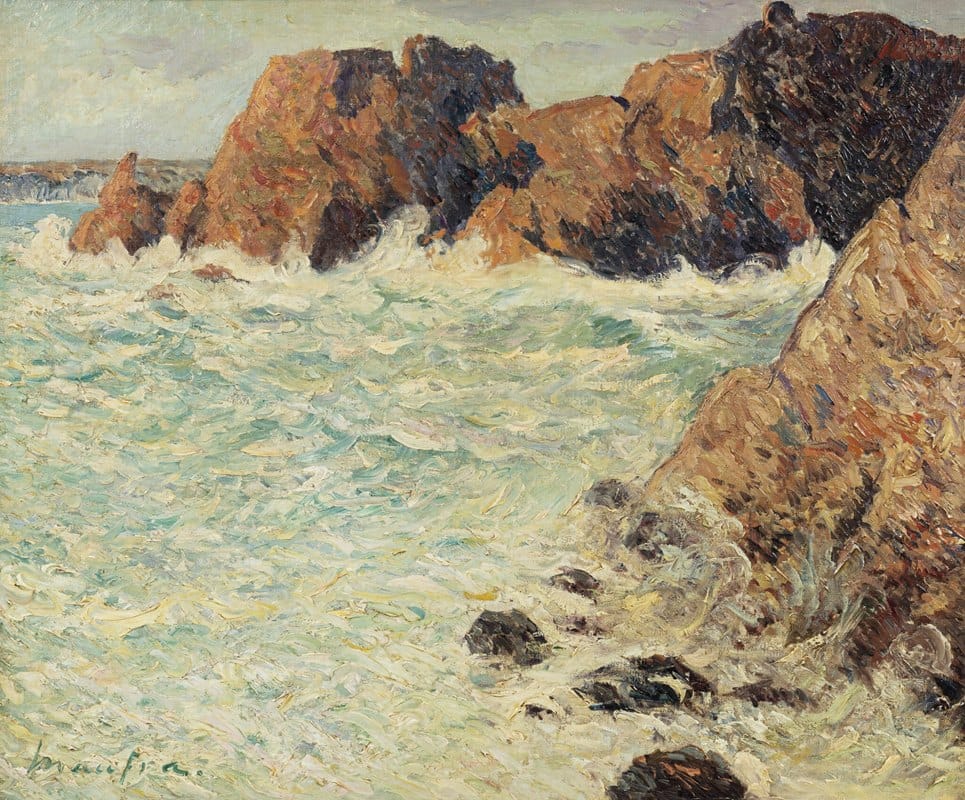 Maxime Maufra - Les rochers du château de Dinan, Morgat, Novembre 1903