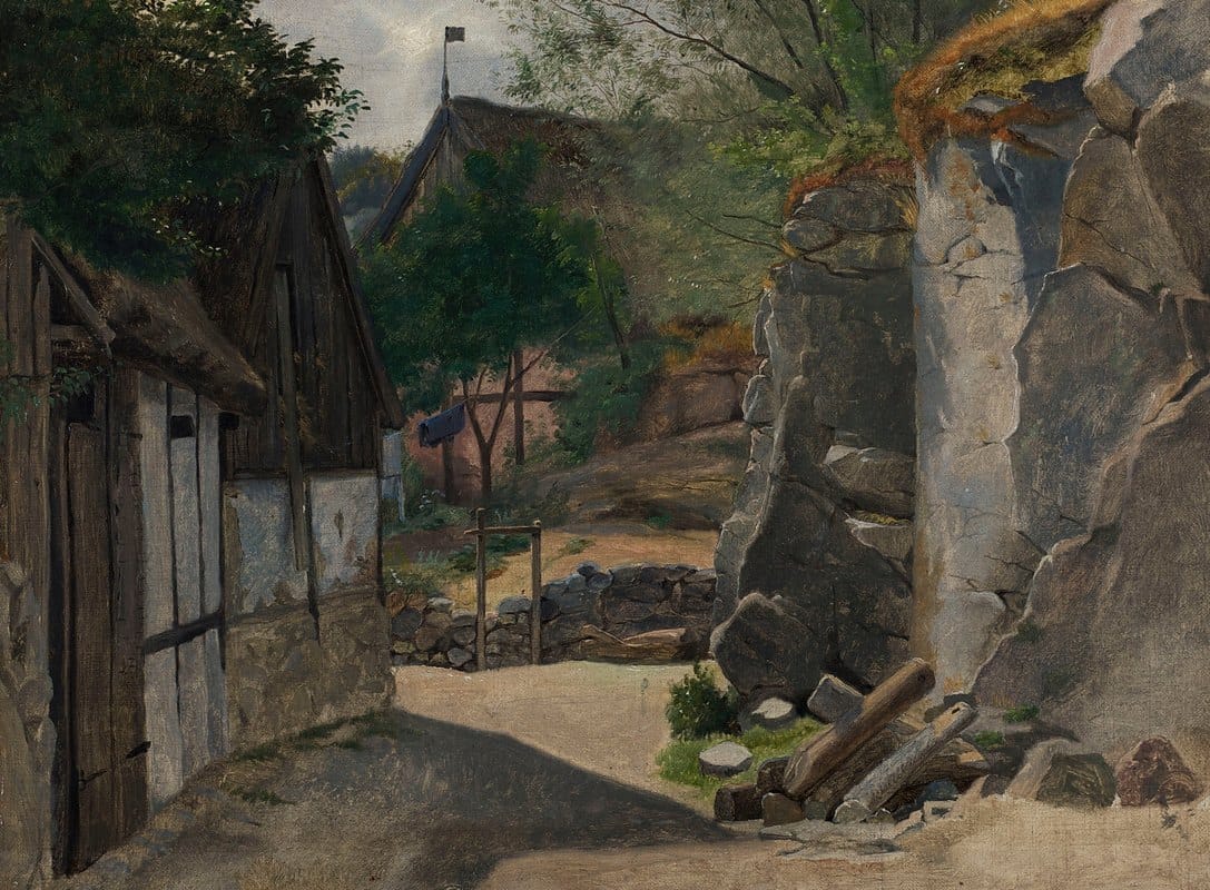 Otto Haslund - View of Gudhjem