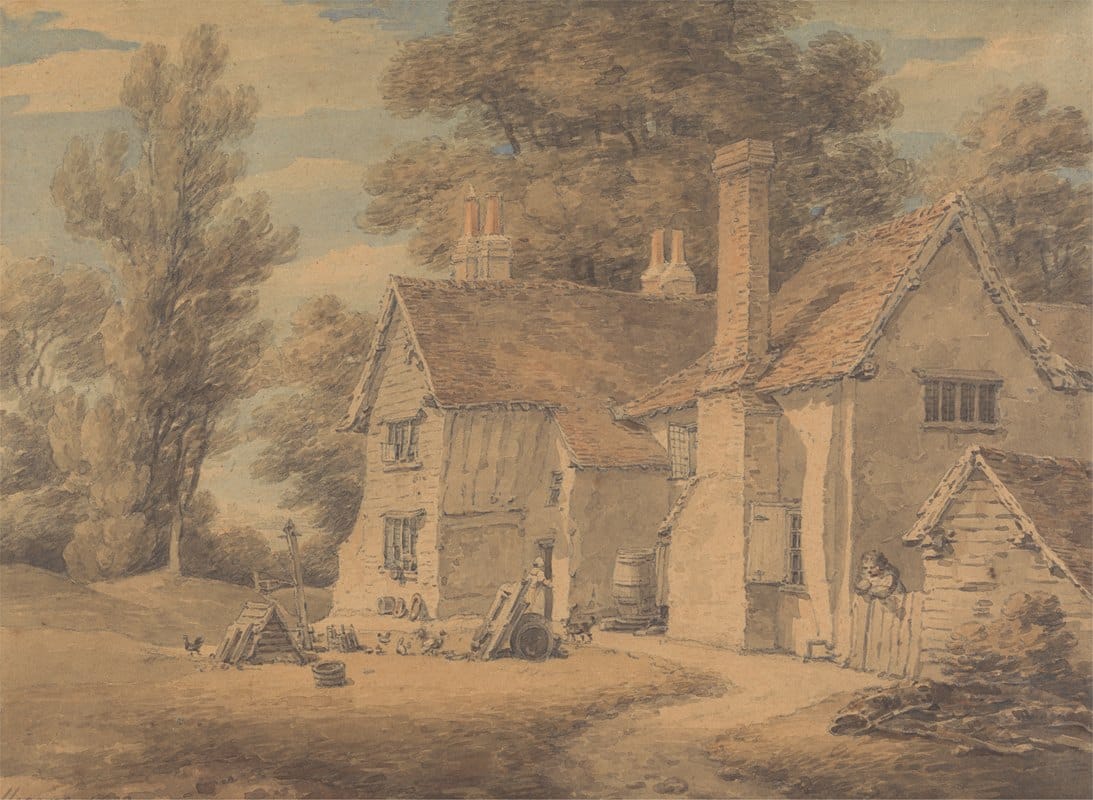 Thomas Hearne - The Poor House, Hadley, Hertfordshire
