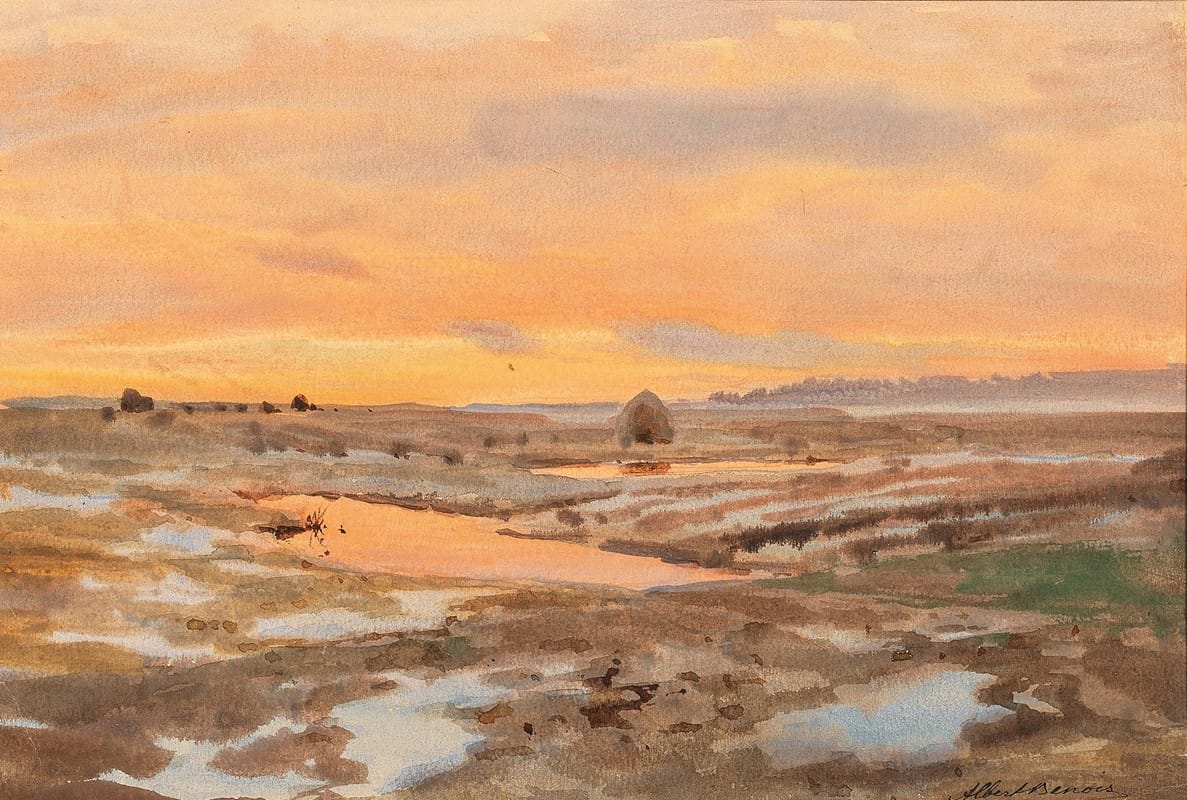 Albert Nikolaevich Benois - Sunset on the Gulf of Finland