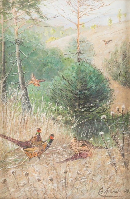 Christian Kröner - Landscape With Pheasants