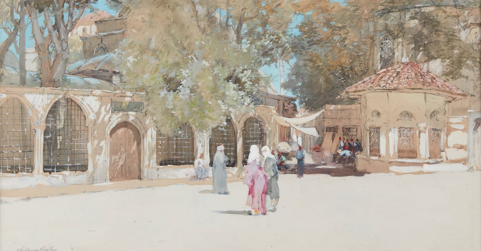 Francis Hopkinson Smith - A Turkish Street Scene