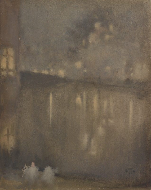 James Abbott McNeill Whistler - Nocturne: Grey and Gold–Canal, Holland