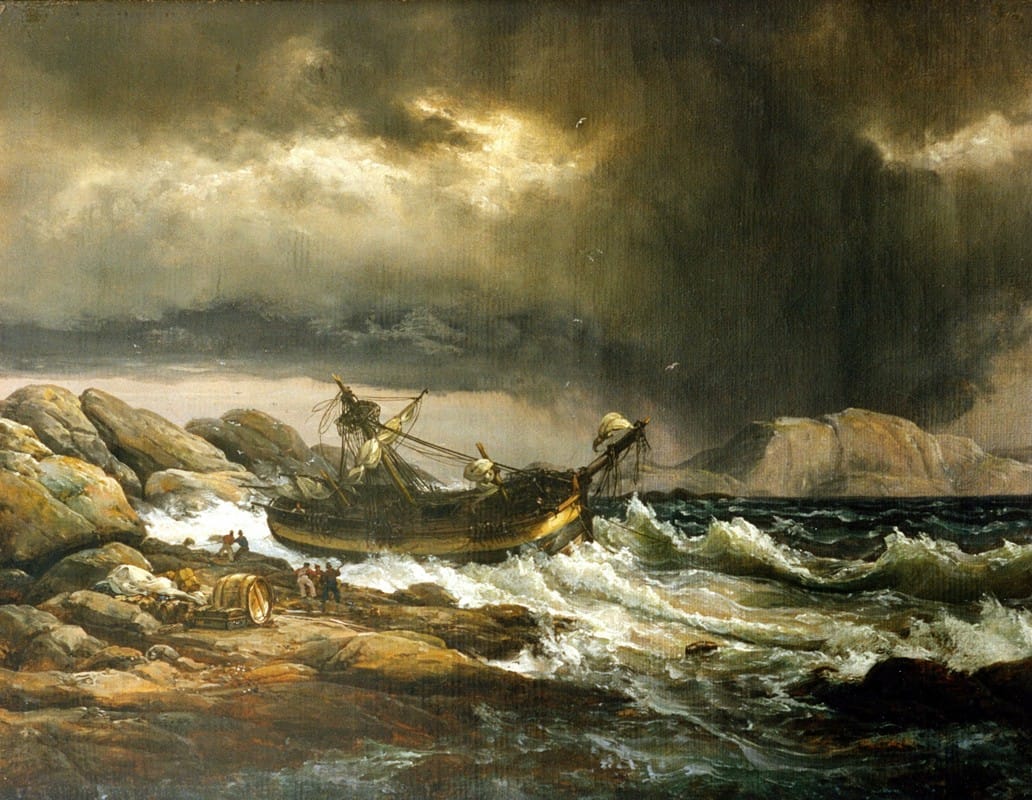 Johan Christian Dahl - Shipwrech