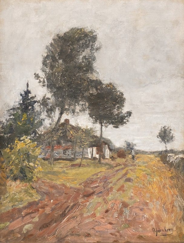 Olof August Andreas Jernberg - Cottage by the wayside