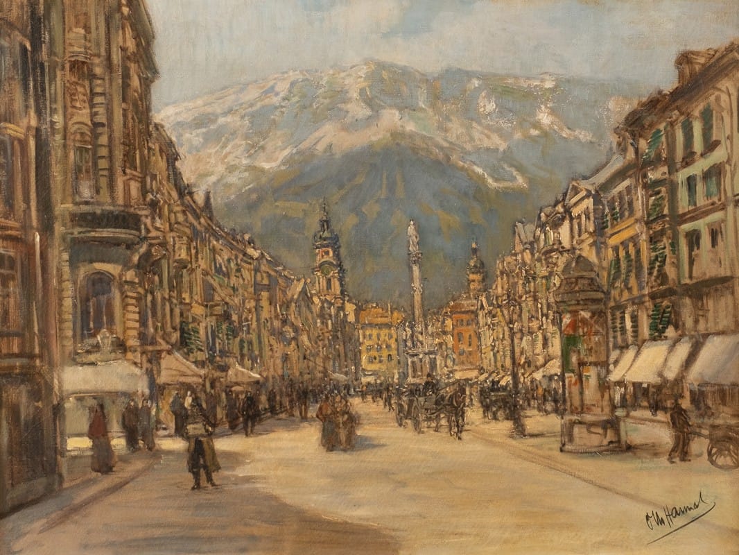 Otto Hamel - Innsbruck – view on Maria Theresien street