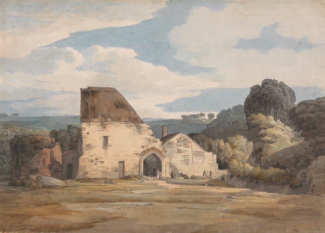 Francis Towne - Dunkerswell Abbey, August 20, 1783