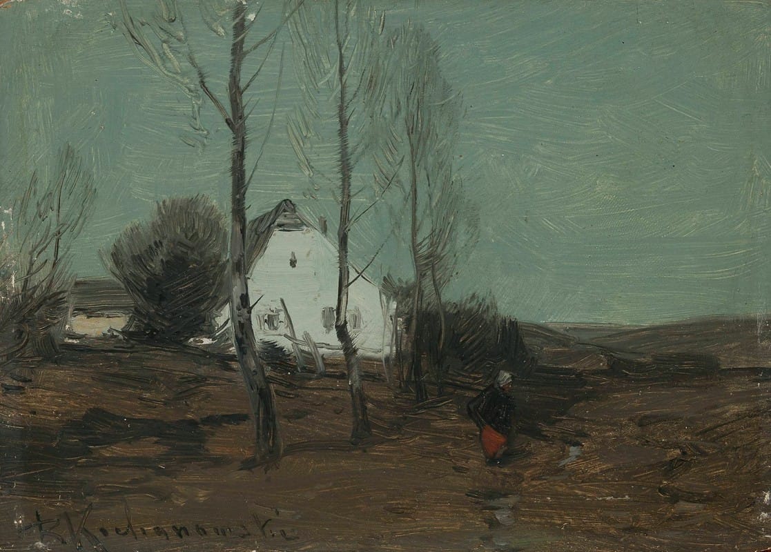 Roman Kazimierz Kochanowski - Landscape with a cottage