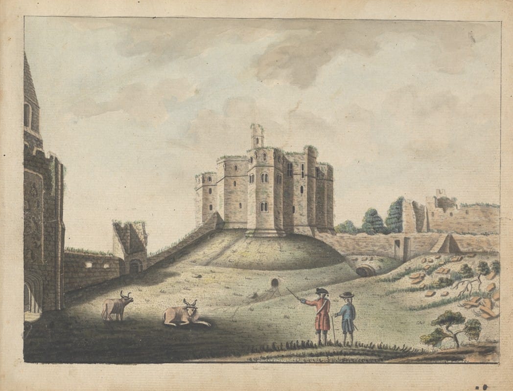 William Beilby - Warkworth Castle, Northumberland..