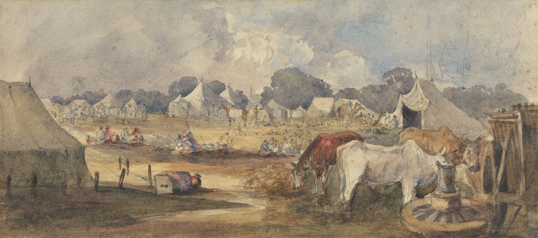 William James Müller - An Eastern Encampment