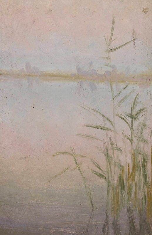 Władysław Ostrowski - Reeds at the lake