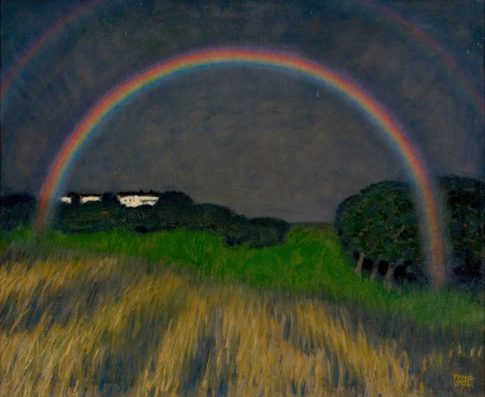 Franz von Stuck - Rainbow landscape