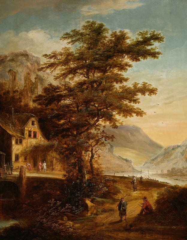 Claes Jansz. van der Willigen - Mountain landscape from the Rheinland
