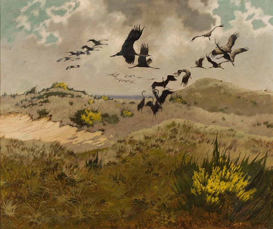 Friedrich Lissmann - Arrival of cranes