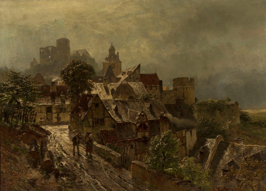Heinrich Hartung - View of the city