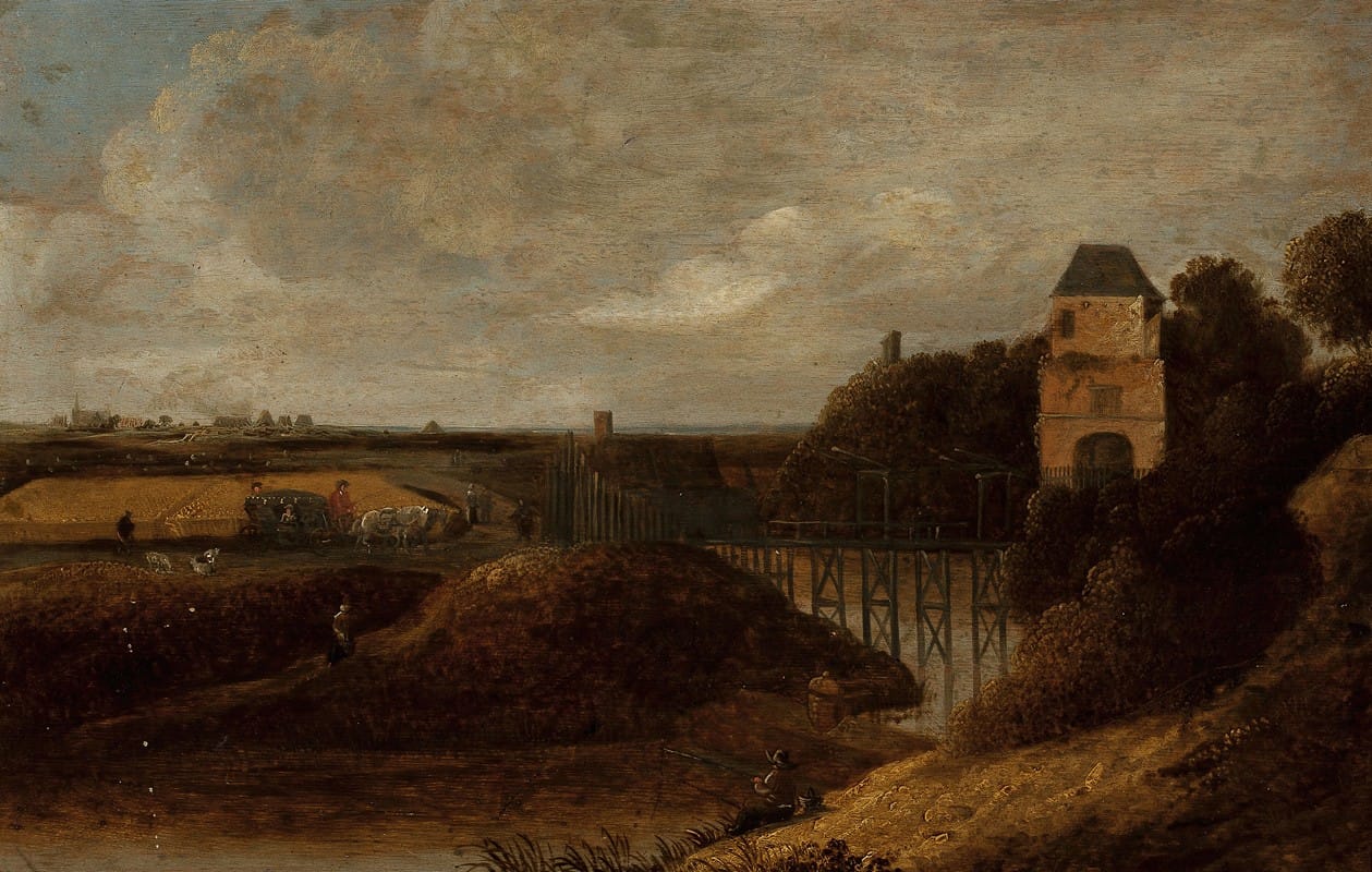 Jacob Knijff - Landscape with a castle
