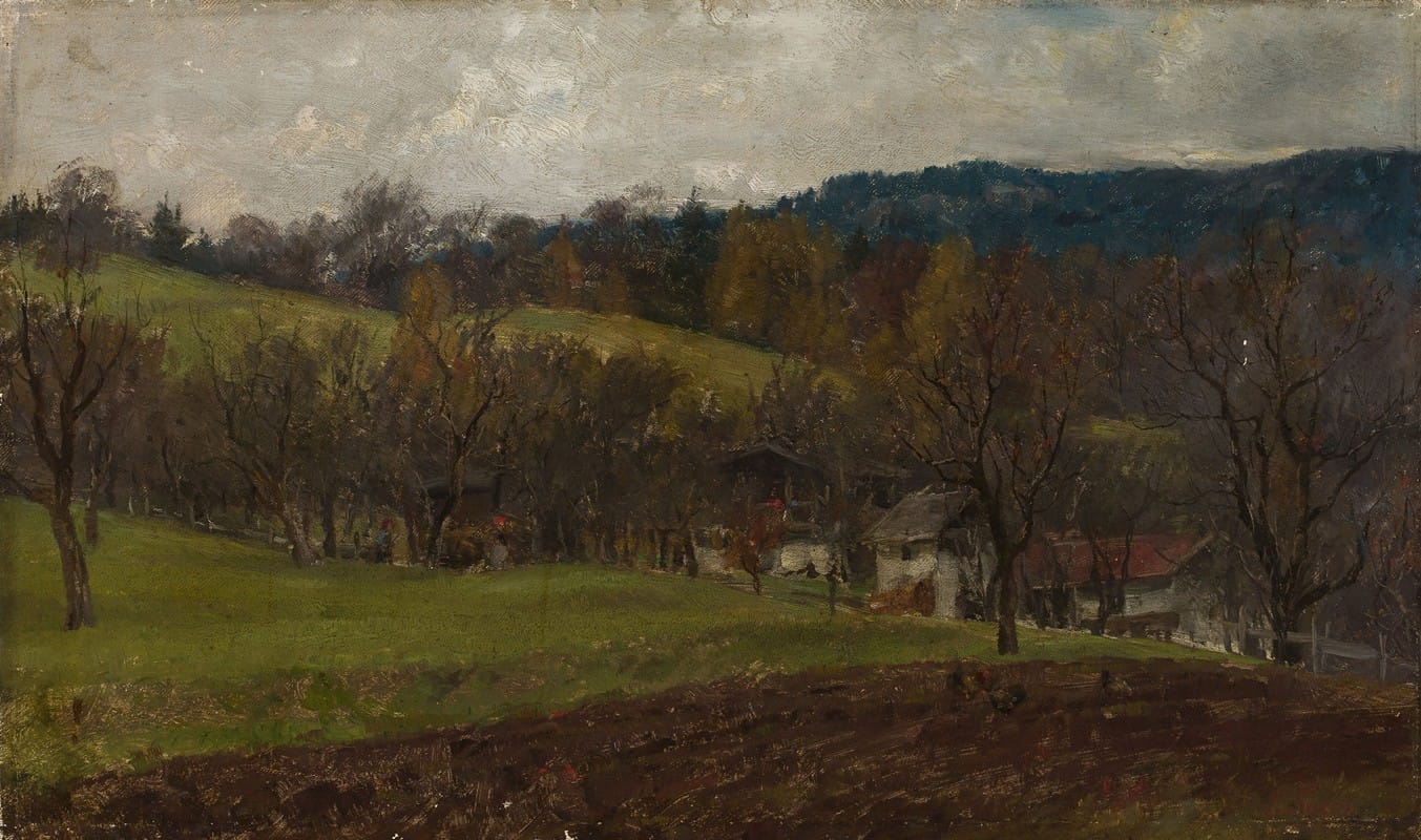 Johann Sperl - Autumn landscape