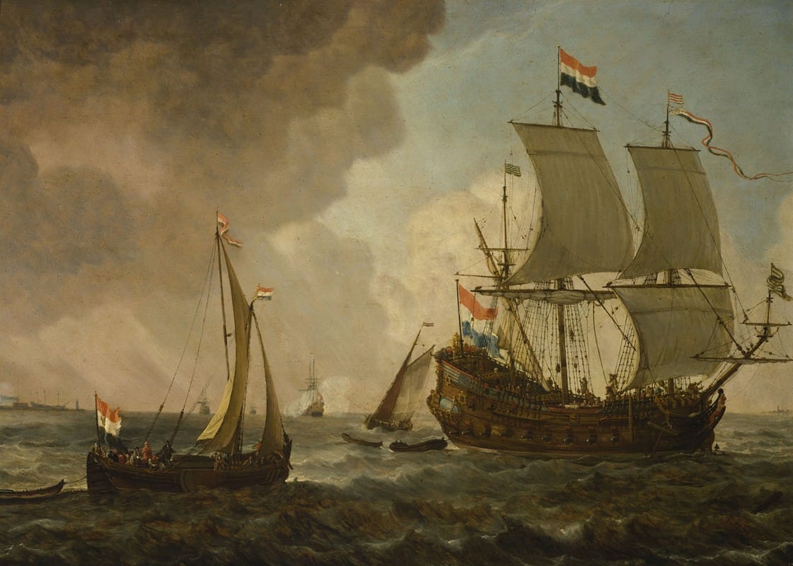 Lieve Verschuier - Ships on the sea