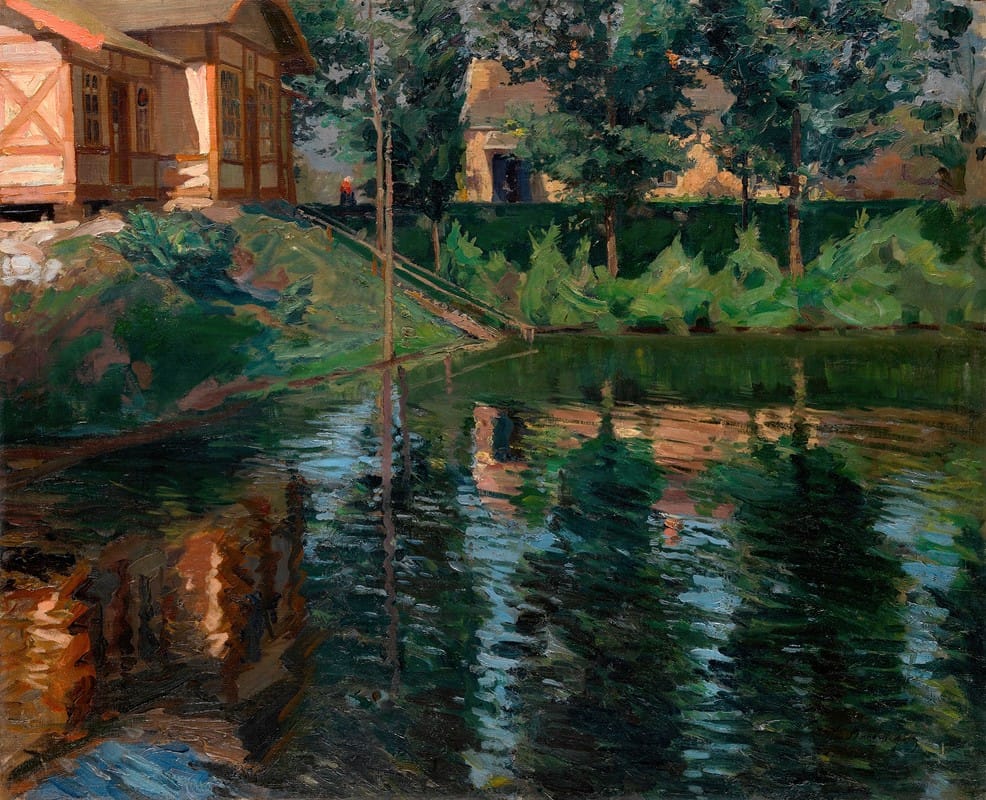 Sergei Arsenevich Vinogradov - Pond by the Manor House