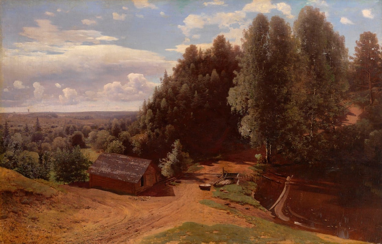 Volodymyr Orlovsky - Mill in the Forest Clearing