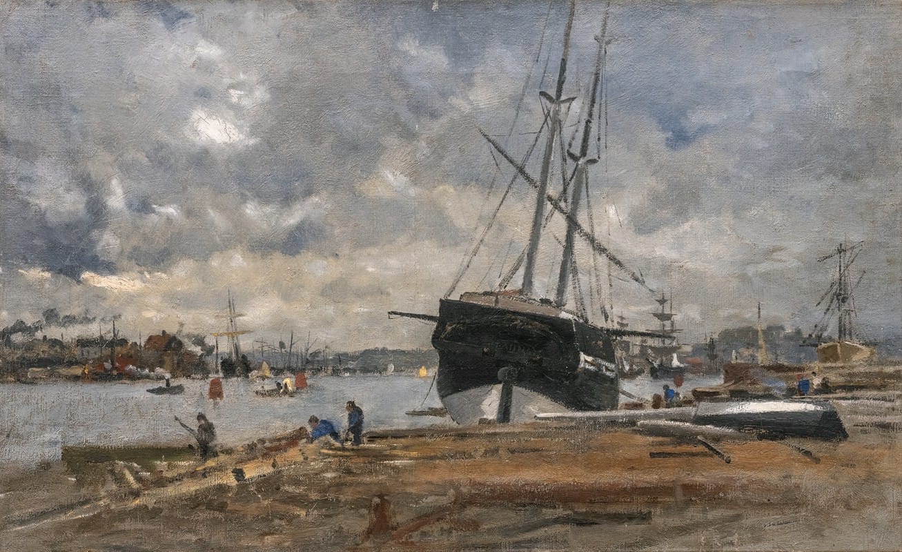 Wilhelm von Gegerfelt - The Gothenburg Harbour in the 1880´s