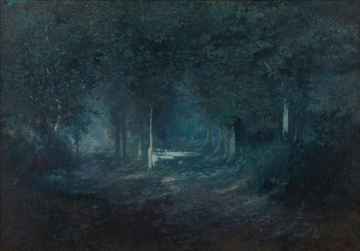 Adrien Joseph Heymans - Wood by Moonlight