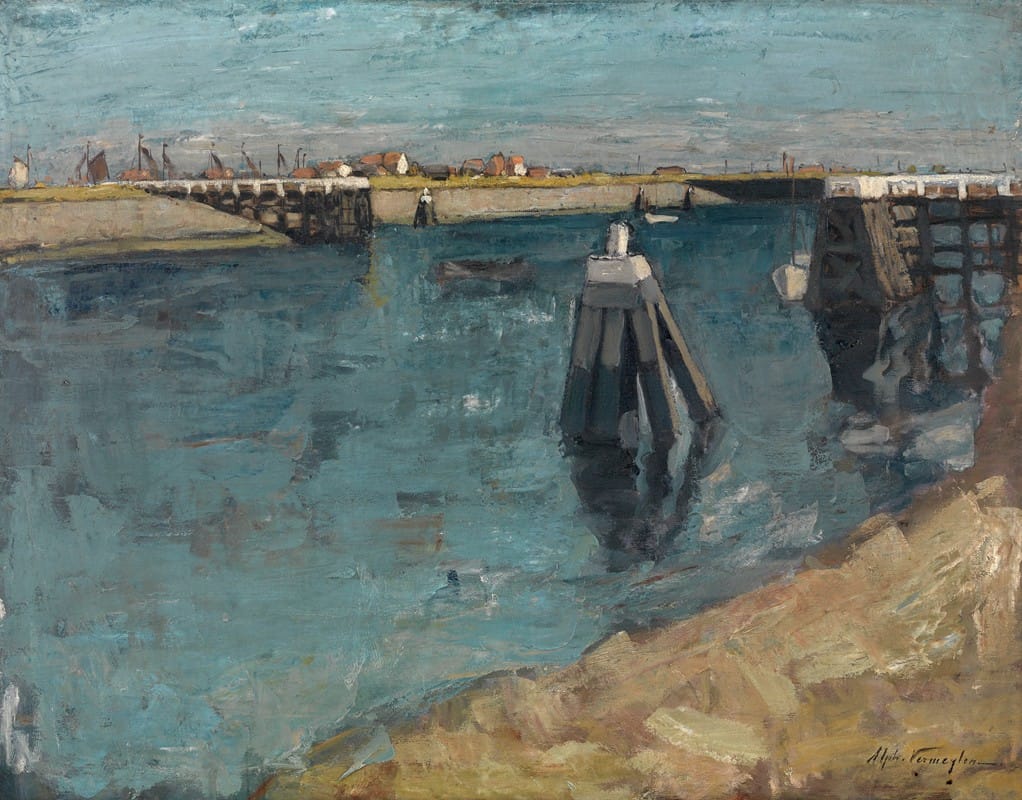 Alfons Vermeylen - The Entrance of the Harbour at Zeebruges
