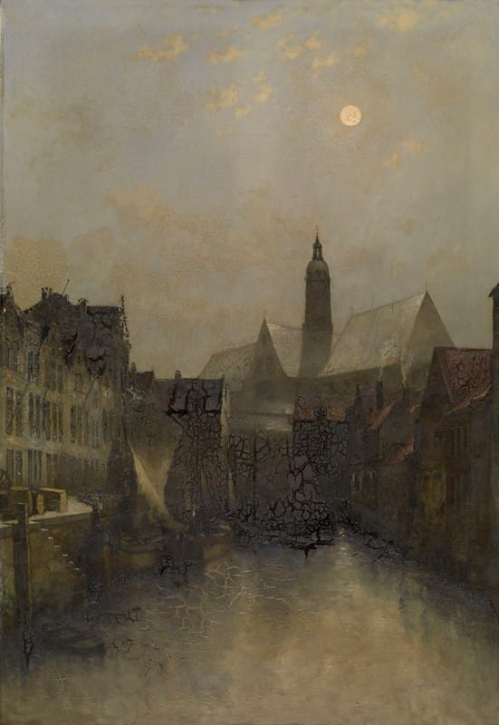 Egide François Leemans - The Koolvliet in Antwerp