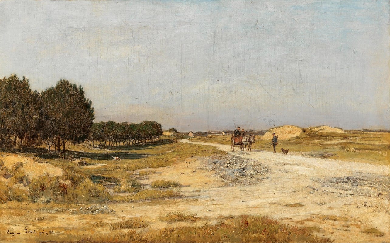 Eugen Jettel - A Country Road near Cayeux