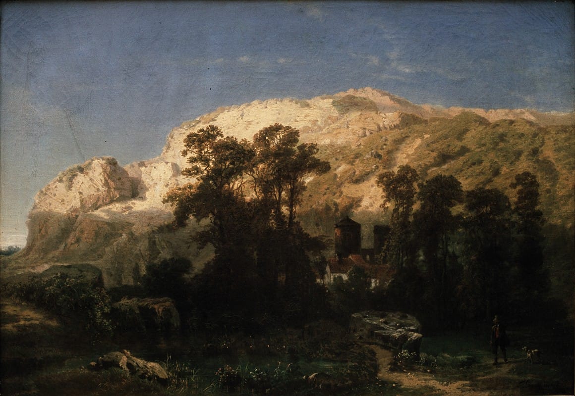 Jean Pierre François Lamorinière - Rocky Landscape in Marche-les-Dames