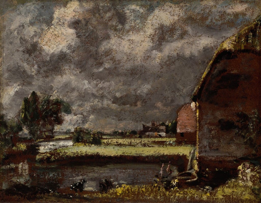 John Constable - A View on the Banks of the River Stour