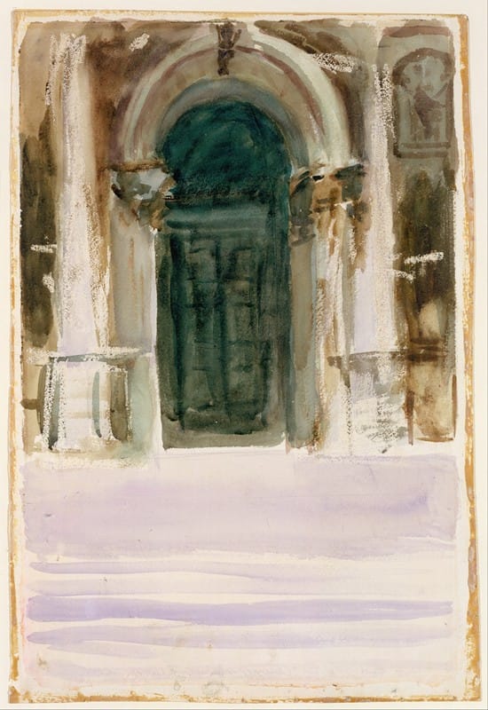 John Singer Sargent - Green Door, Santa Maria della Salute