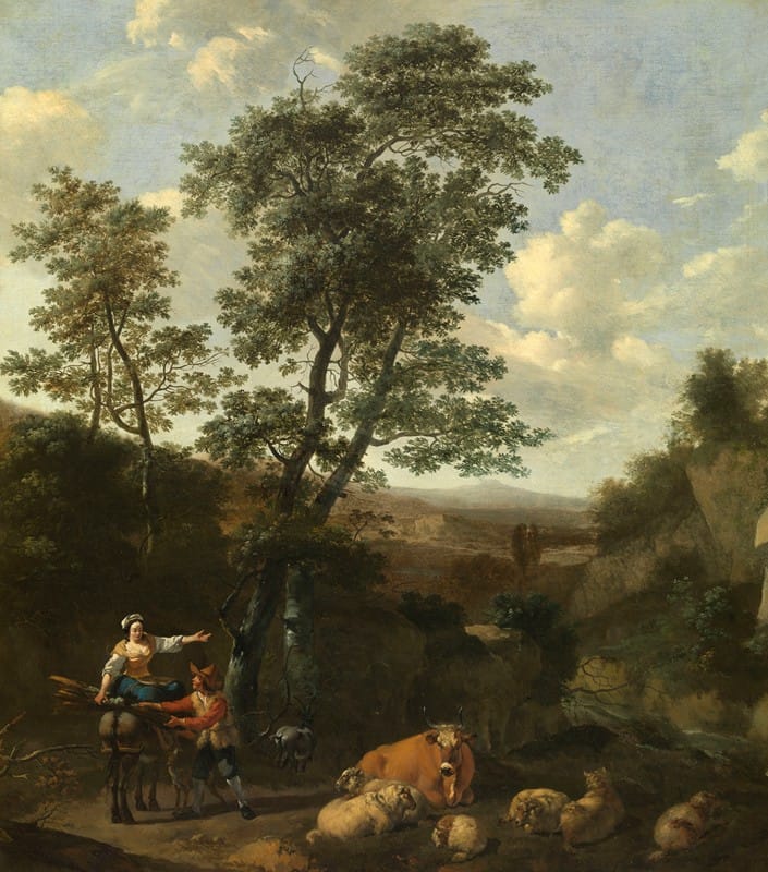 Nicolaes Berchem - Italian Landscape