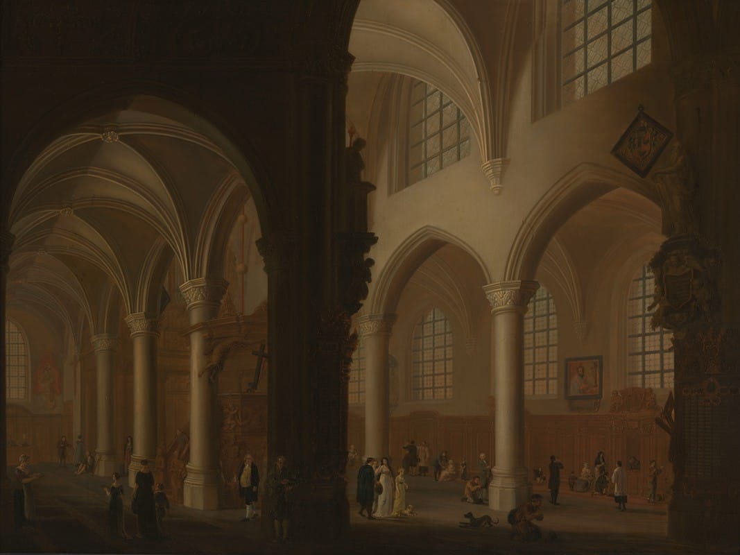 Petrus Johannes van Regemorter - Interior of the Former Church of Saint George in Antwerp