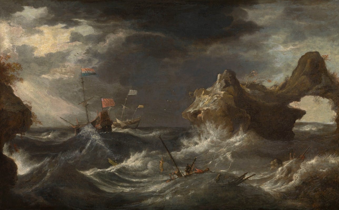 Pieter Mulier the Elder - Storm at Sea