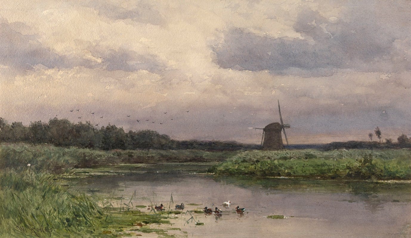 Willem Roelofs - Dutch Landscape